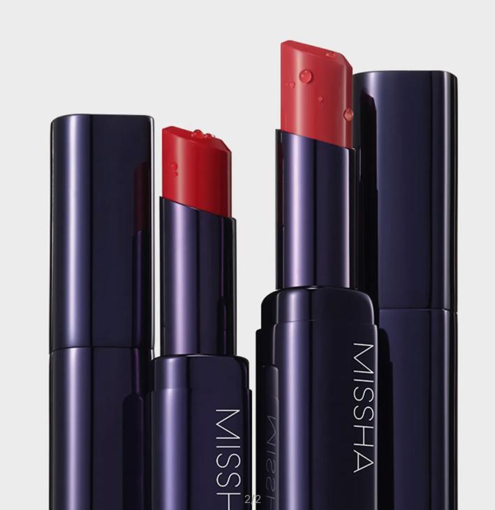 MISSHA Dewy Rouge Lipstick | 8 Shades | Moisturizing & Glossy Finish | Korean K-Beauty