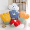 Nordischer Stil Blume Kissen Lächeln Wolke Wurfkissen Tulpe Sonnenblume Plüschtier Kuschel Plüschtiere Mädchenhaftes Zuhause Dekoration Geburtstagsgeschenke