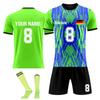 Personalised Shirts Kit Mens Girls With Name Number Custom Football Jerseys For Boys Training Suit