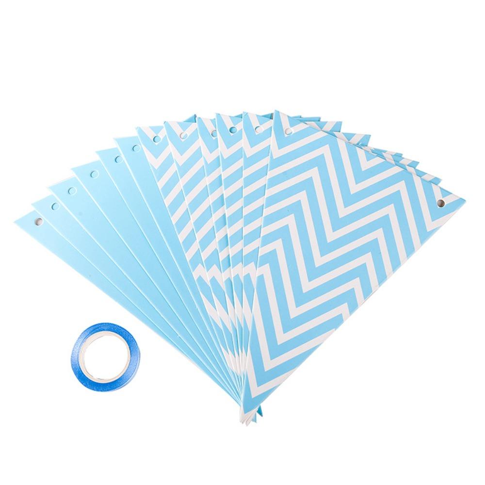 With Rope Triangular Flag Gold Color Party Decoration Flags Birthday Party Banner Birthday Party