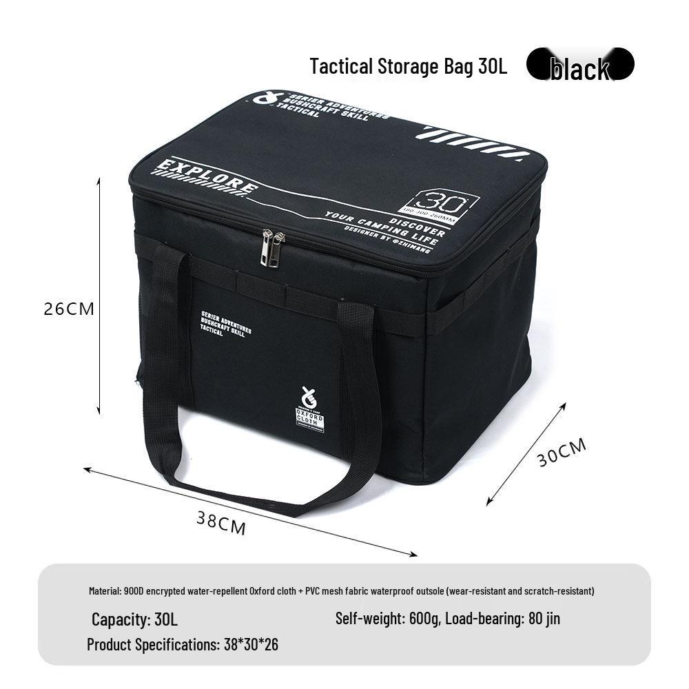 30L Outdoor Storage Bag for Cookware and Gas Cans - Anti-Collision Camping Picnic Bag