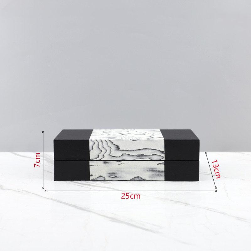 

Minimalist Wood Texture Jewelry Boxes Elegant Leather Cosmetic Jar Dresser Table Desk Decoration Exquisite Jewelry Storage Jar