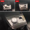 1PC Carbon Fiber Car Center Console Cover Trim Gear ShiftsPanel Frame Sticker for MG4 EV Mulan F19A  2023