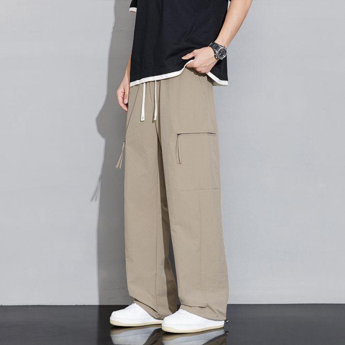 Gedijie Men's Loose Straight Work Pants