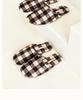 Women's Luxury Checkered Suede Fleece Slippers - Non-Slip Lightweight Tendon Sole