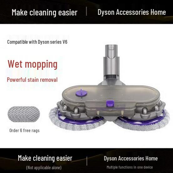 Dyson V7-V15 Vacuum Electric Mop & Direct Drive Floor Brush Accessories