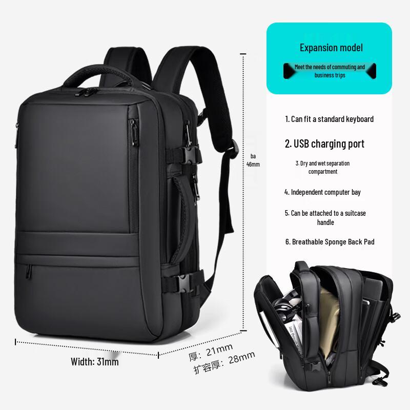 Li Shen Lightweight Travel Laptop Backpack
