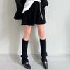 Fashion Rhombus Pattern Wool Leg Covers Cable Knitted Leg Warmers for Cold Weather Footless Long Boot Socks Hosiery