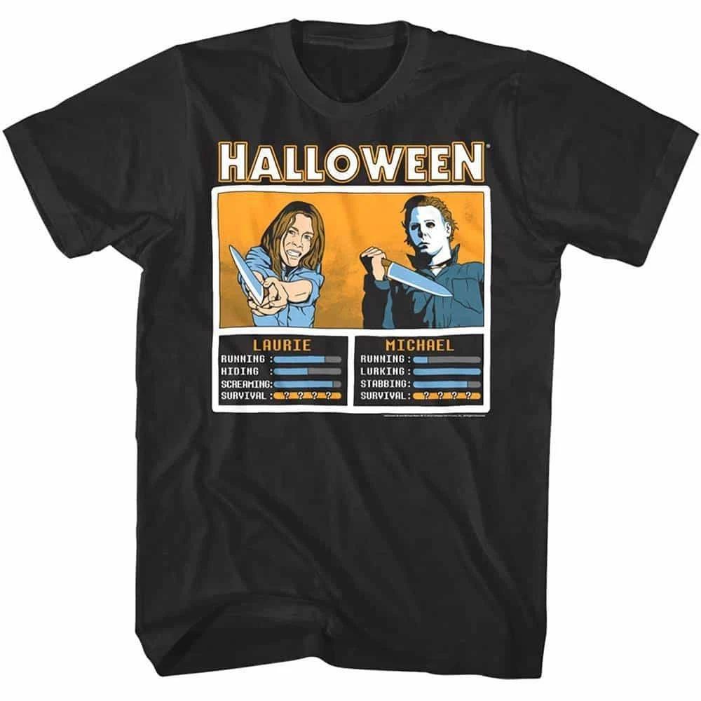 Halloween Knife Fight Men s T Shirt XXXXL