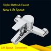 Zinc Alloy Shower Faucets Hot and Cold Water Faucet Bath Bath Mixer Valve Shower Set Household Multi-Function Bathroom Faucet