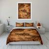 Vintage Map Decor Set Multiple Sizes Kid'S And Adults' Bedroom Exquisite 3Pc Bedding Set, Gift