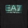 Emporio Armani Ss22 Ea7 Series Letter Logo Printed Hooded Long Sleeve Sweatshirt Men Sweatshirt Black 6LPM62-PJ05Z-1200