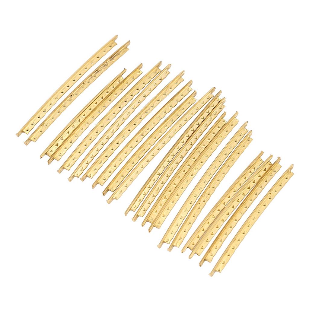 20Pcs Set 2.0mm Brass Guitar Fret Wire Set Replacement Parts for Folk Wooden Guitars