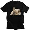 Cute French Bulldog T Shirts Men T-shirt Casual Tee Tops 100% Cotton Slim Fit Tshirts Gift