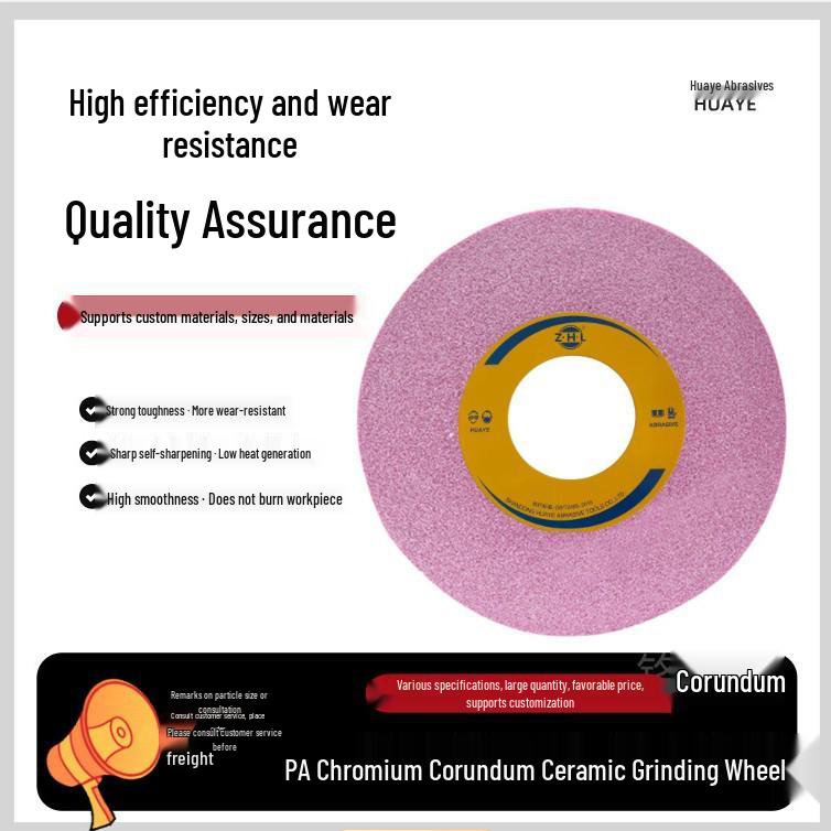 Red Ceramic Grinding Wheel for Flat Grinding and High-Efficiency Chromium Corundum Machining