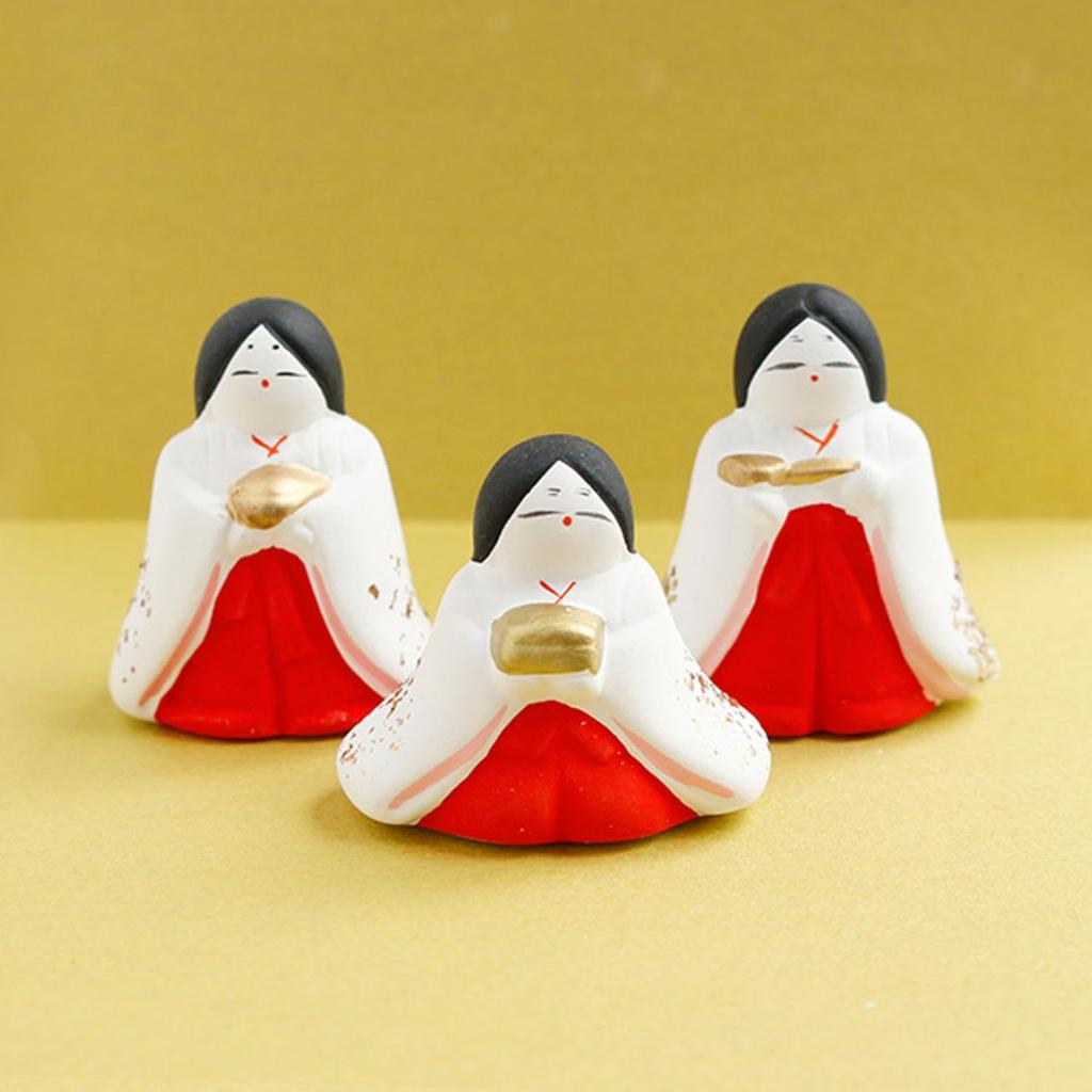 Nippon Chuko NBK Hina Three Court Craft Supplies Doll, Ladies, S30-9,