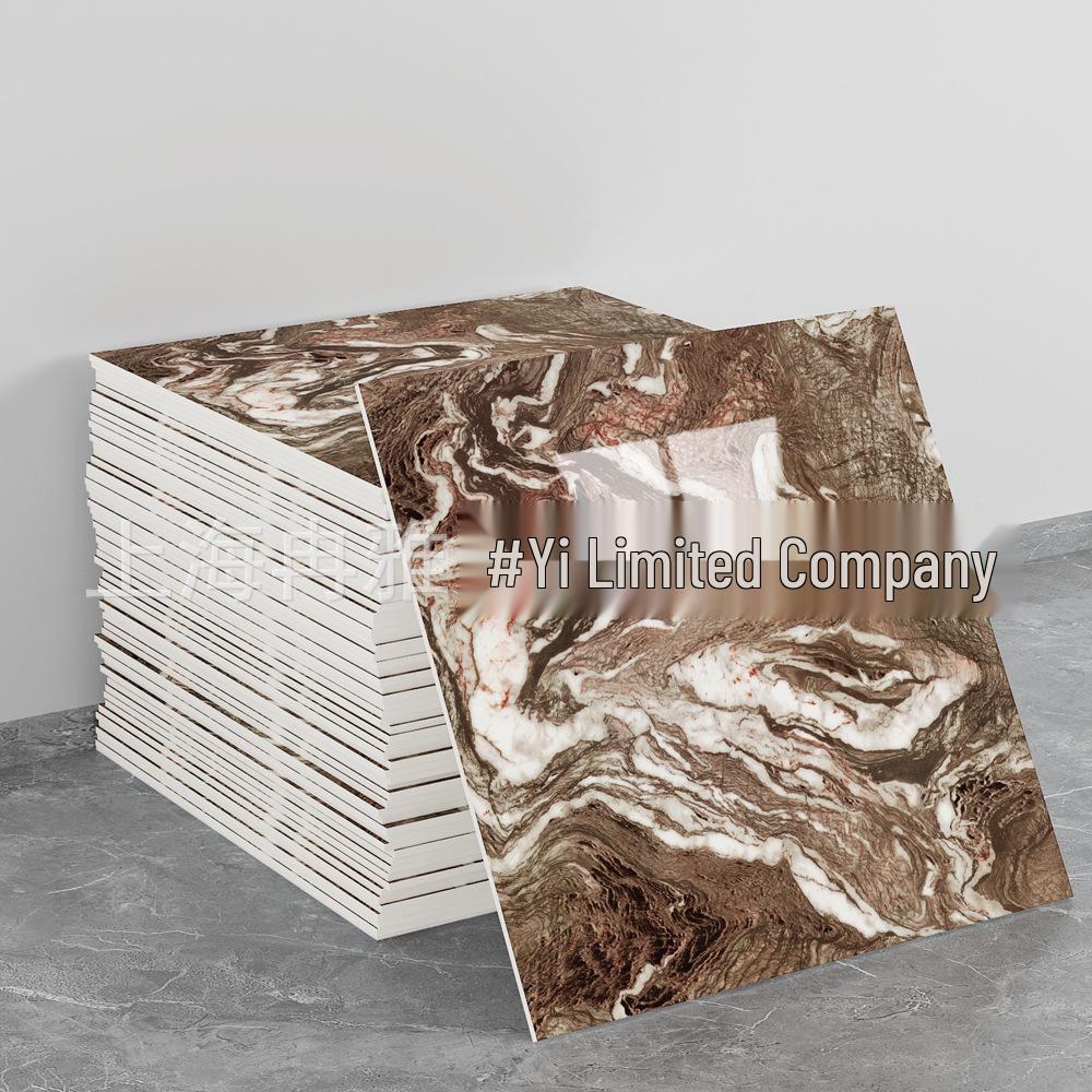 30x30 Self-Adhesive Imitation Marble and Aluminum Wall Tile Sticker