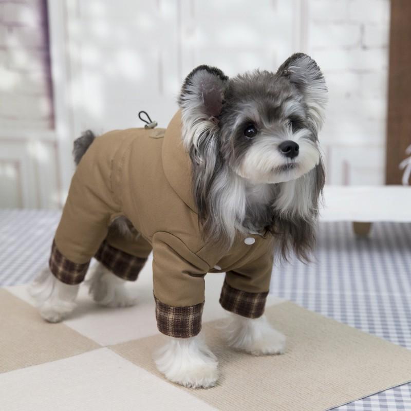 Pet Dog Winter Cotton Coat 4-Legged Warm Outfit Small Medium Large Dogs All Season