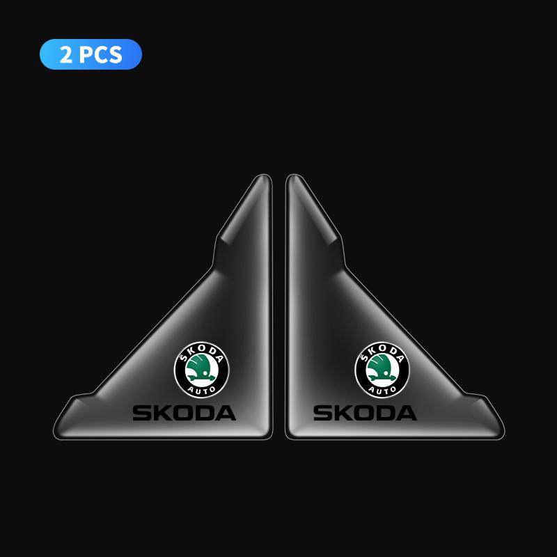 WPA1 2pcs Car Door Corner Anti-collision Covers Stickers For Skoda Octavia MK2 MK 2 3 A5 A7 A8 Fabia Karoq Superb Rapid Kamiq Scala