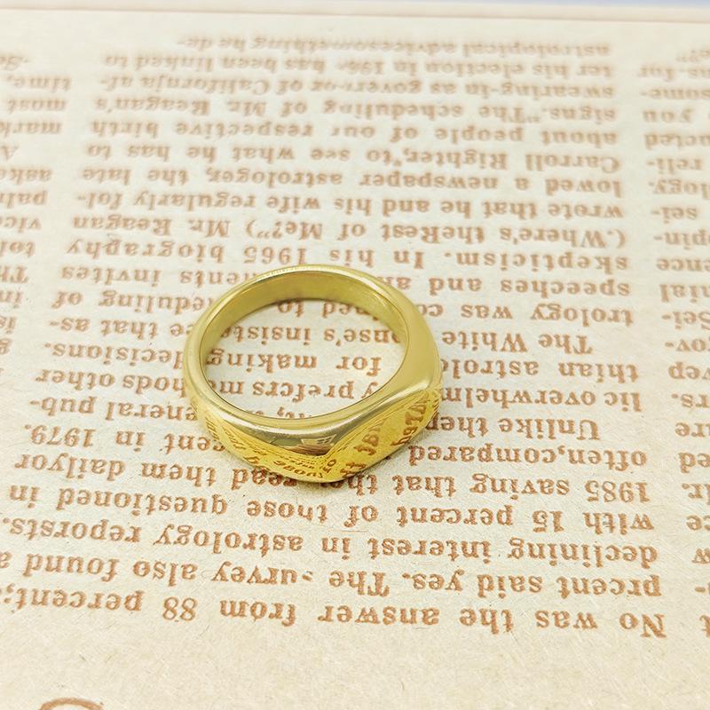 18k Gold Minimalist Cold Style Polished Ring Band