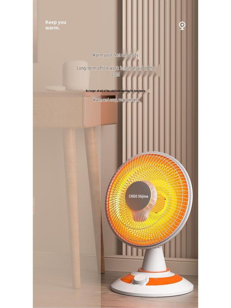 Mały grzejnik elektryczny kominkowy Little Sun cichy, energooszczędny i suszarka do włosów