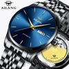 AILANG Men's Mechanical Watch Fully Automatic Ultra -thin Fashion Trend Men's Watch Bilateral Calendar Night Light Waterproof