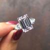 Gica Gema Heißverkaufte personalisierte Ringe 925 Sterling Silber 8 * 12mm Einzigartiges Design Romantischer edler Schmuck Hochzeitsfeiergeschenke Neuer Trend