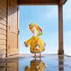 Goose Spring Outfit with Umbrella Hat Goose Costume Fits Lawn Geese Statues for Summer Outdoor Patio Garden Decoration