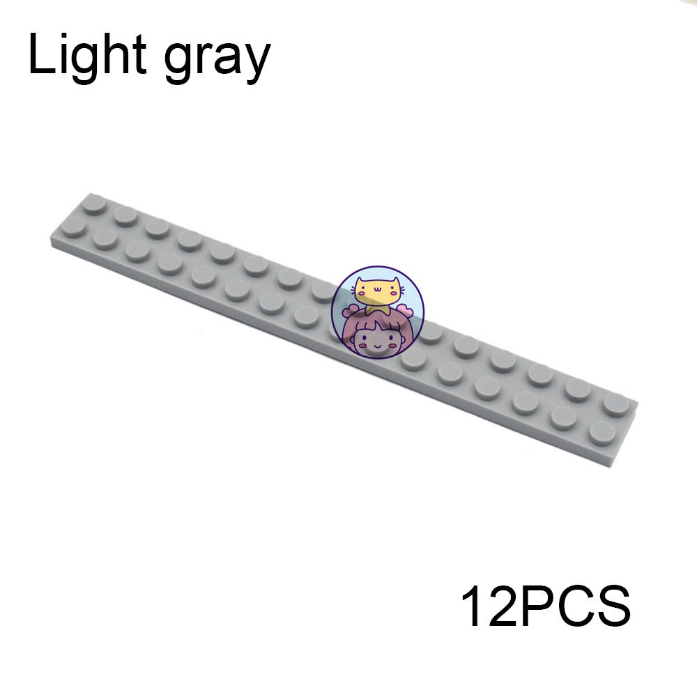 12PCS 2x16 Dots Thick Figures Bricks Assemblage Contruction Building Blocks Compatible With Educational Toys For Children