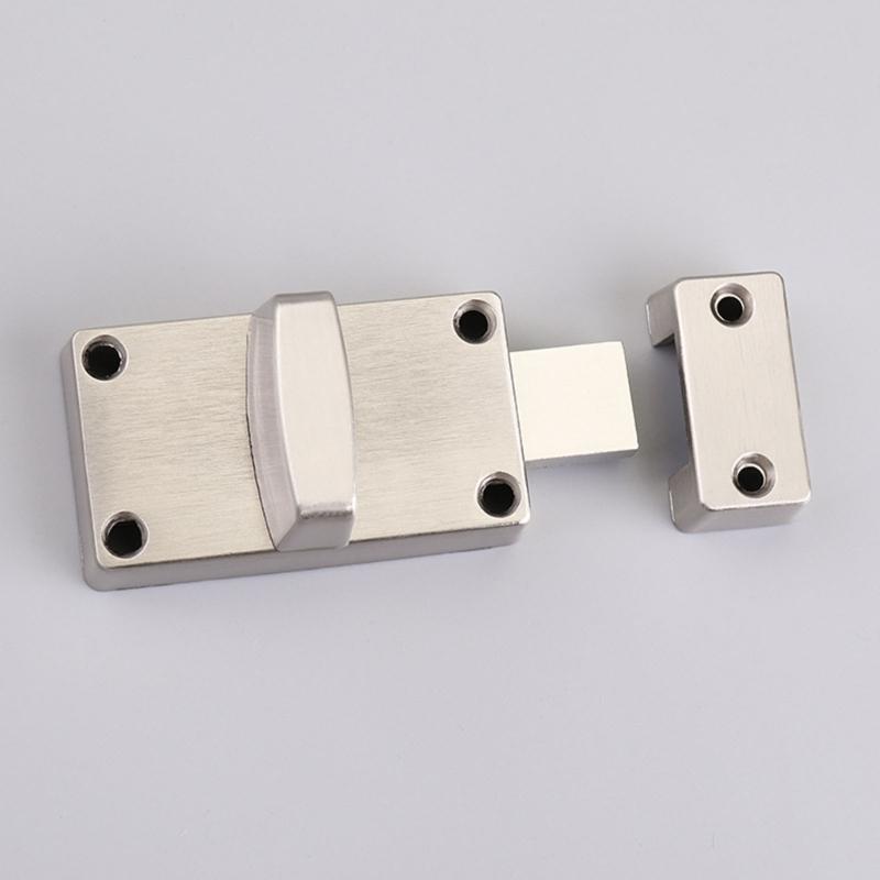 Public Privacy Lock with Indicator Quiet Sliding Bolt Lock For Toilet Partition Door Zincs Alloy Bathroom Security Lock