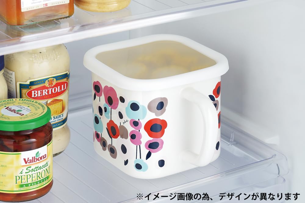 Toyoro Plune Enamel Multi Square Pot Monotone Dog D14 Size Approx. W17.8 H11.8 YJ-821