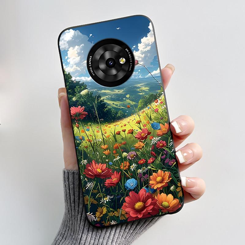 

Casing For TCL Suixuetang M1 / OneTouch T615N Phone Case Luxury Dragon Cute Cool Boys Girls Soft Silicone Back Cover Black Shell TCL Suixuetang M1