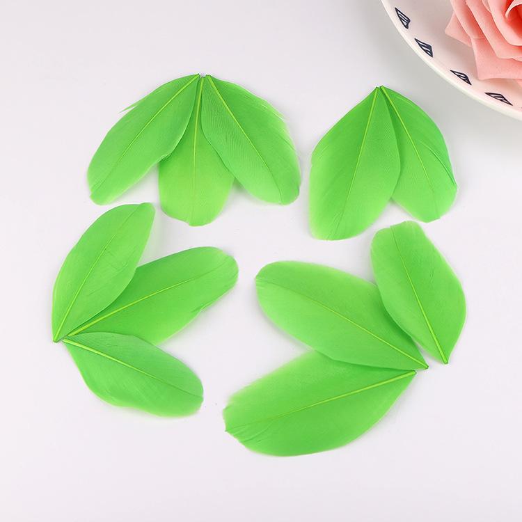50Pcs5-8Cm Colored Goose Feather Floating Head Diy Jewelry Accessories Feather Goose Feather Craft Decorative Material