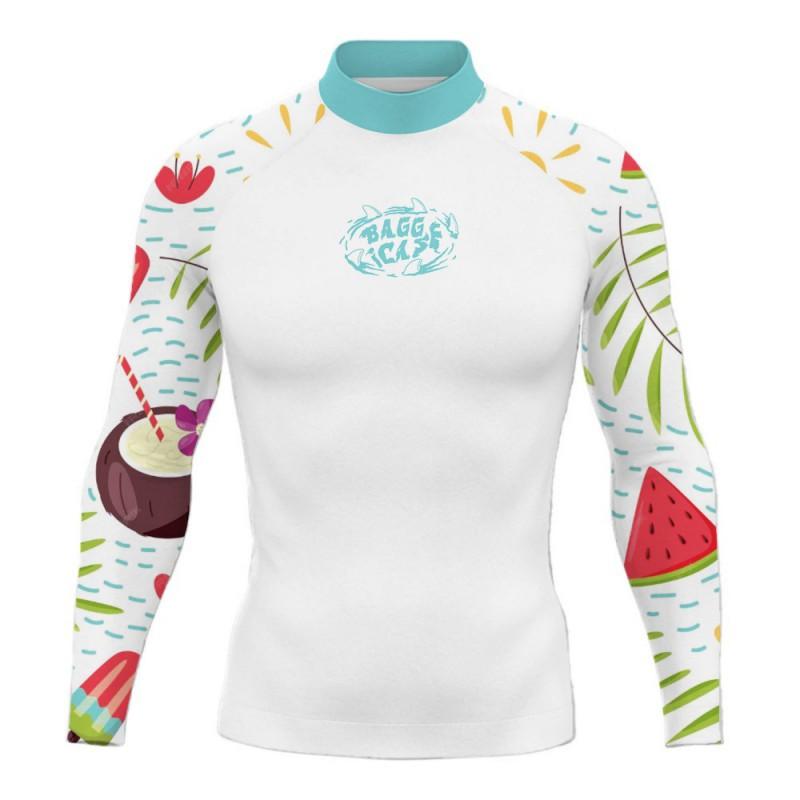 UV Protection Long Sleeve Rash Guard Surfing Diving Swimming Men Women Adult Summer Sportswear