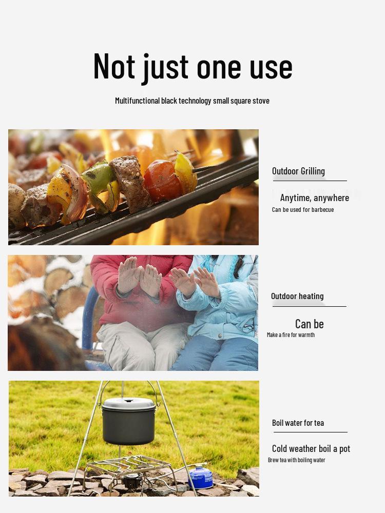 Portable Foldable Mini Gas Stove for Camping and Picnics