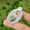 Friendship Day Deal 925 Sterling Silver Natural Prehnite Rough Pendant Jewelry