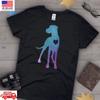 Great Dane Heart Shirt Blue Purple Dog Lover Unisex Graphic Tee