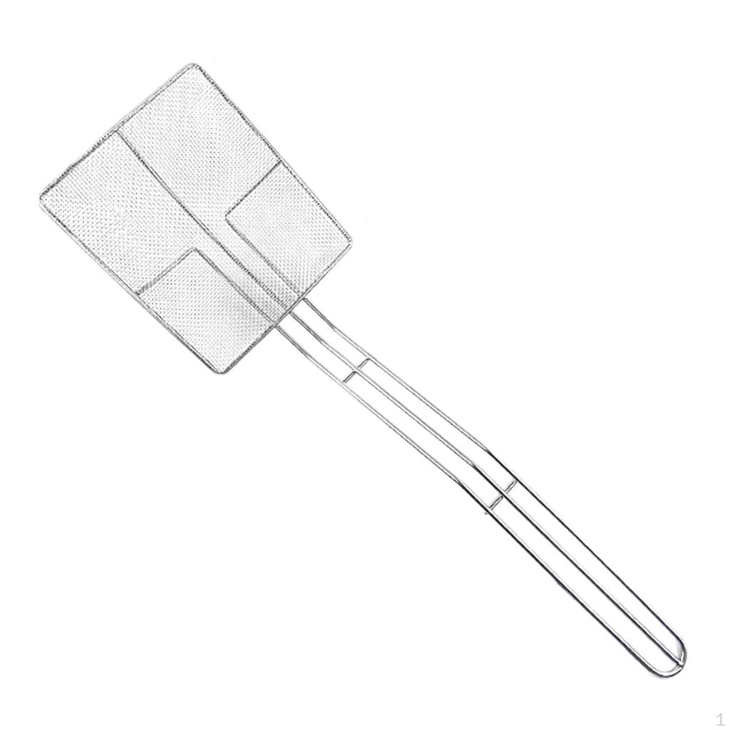 Oil Skimmer Cooking Utensil French Fries Separator Stainless Steel Strainer for Straining