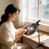 Metal Stitching Support Stand with Flexible Gooseneck and Table Clamp Embroidery Hoop Holder for Needlepoint Projects