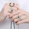 Love Couple Necklace Pair Clavicle Chain Projection Stone Sun Moon Pendant Necklace Men Women Love Tokens Tanabata G