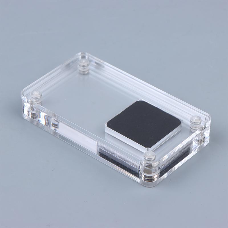 Acrylic Loose Diamond Jewelry Storage Box Standard Gemstone Organizer Gift Packaging Box Gems Zircon Cvd Display Case
