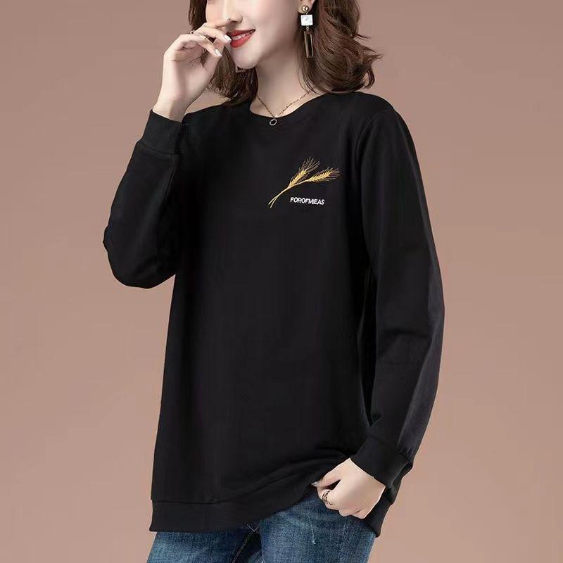 Autumn Winter New Sweatshirts Women Loose Thin Middle-aged Mothers Foreign Korean Casual Tops