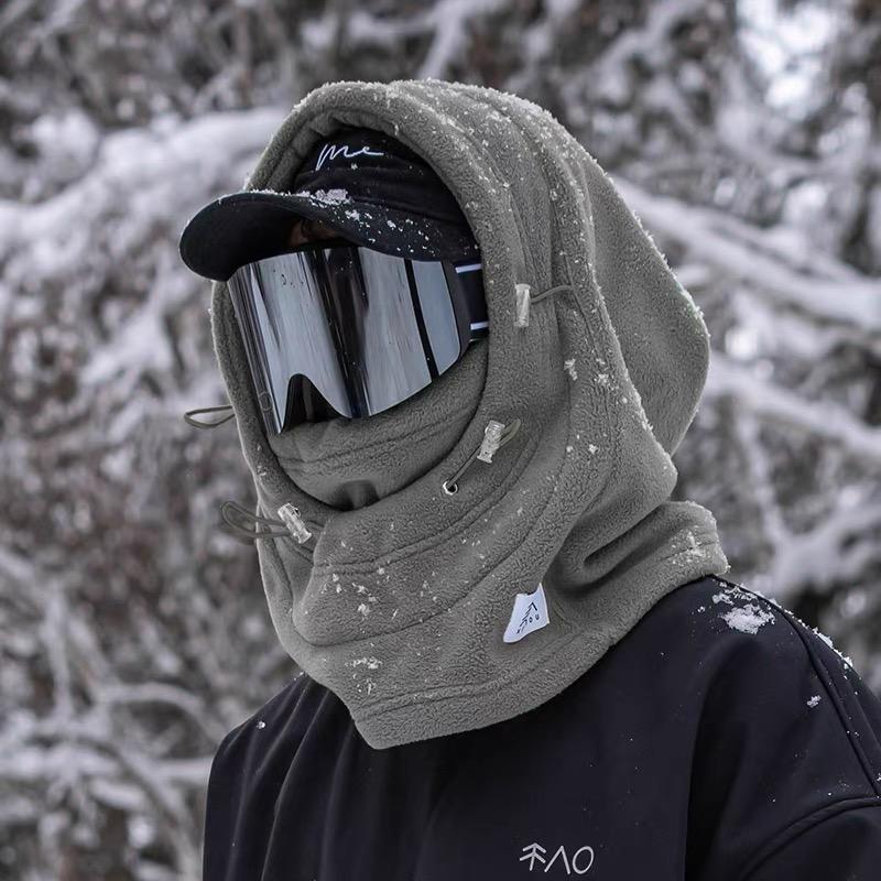 

Polar Fleece Fabric Winter Thicken Warm Balaclava Neck Warmer Man Woman Outdoor Sport Windproof Ski Mask Headgear One Size