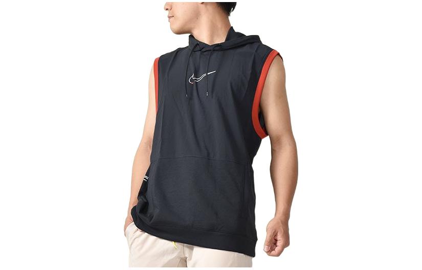 Nike T Shirts Men s Black Hooded Moderate Straight Fit DM6663-010 L