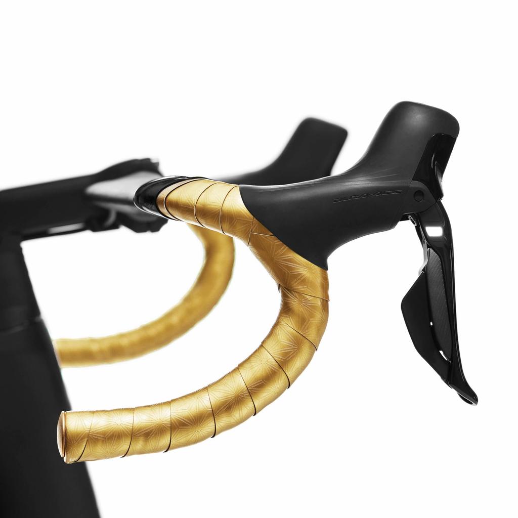 Supacaz Cycling Bar Tape Bling Gold with Gold Star - - Plugz.