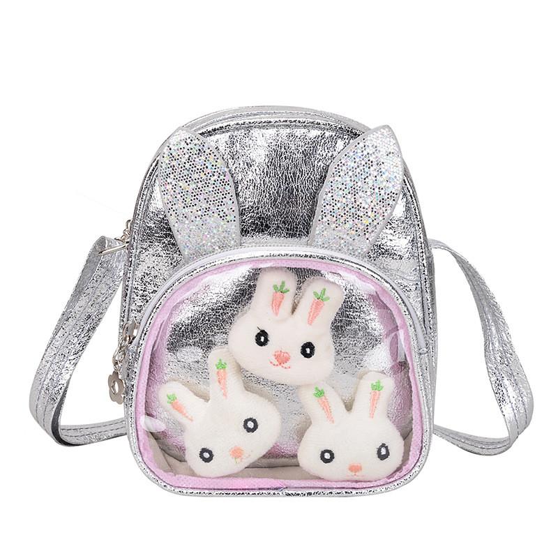 Adorable Shiny Sequin Pu Bunny Crossbody Bag For Girls Ideal For Princesses