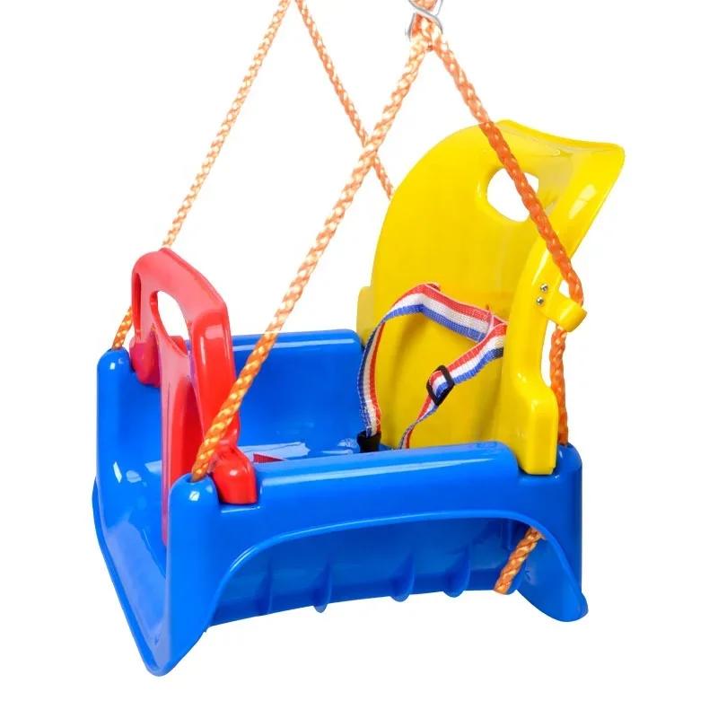 Baby Hanging Chair Swing 3in1 Adjustable Rope High Quality Safety Indoor Outdoor Family Backyard Amusement Equipments Kids Swing