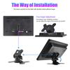KTYDKP 10.1 Inch Car HDMI Monitor with VGA for TV Computer LCD Color Screen for PC Home Security System Backup Camera Display