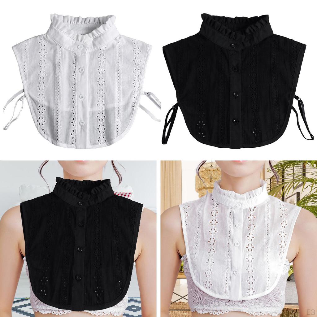False Collar for Ladies Decorative Versatile Fashion Jacquard Faux