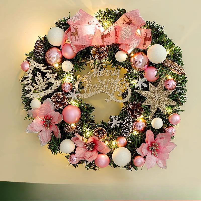 

Гирлянда Венок Рождественские украшения Моделирование Ротанговая рождественская елка Отель Торговый Сцена Макет Дверь Подвесные настенные украшения Орнаменты 44cm